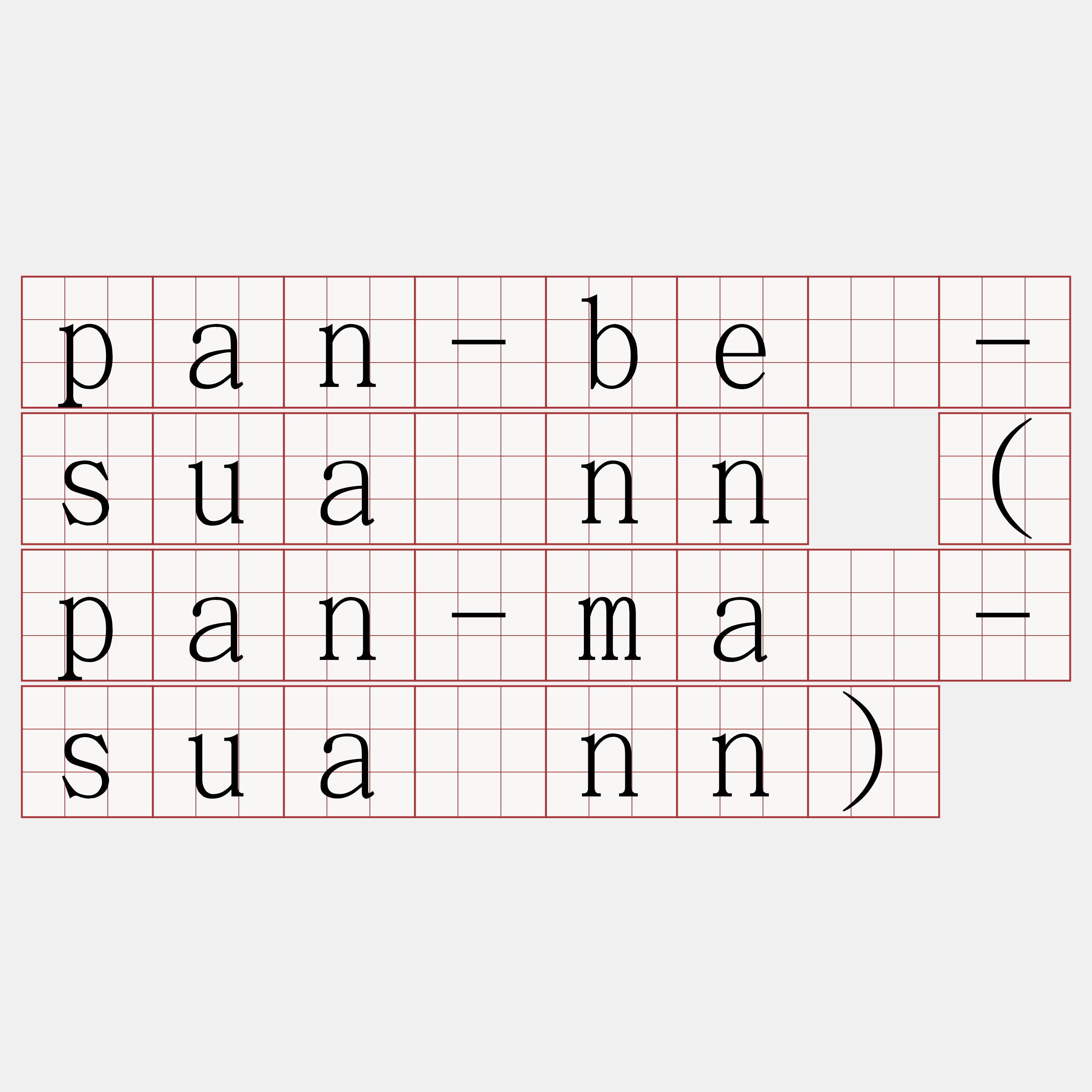 pan-bé-suànn (pan-má-suànn)